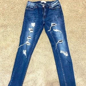 Kancan Distressed skinny jeans size 28